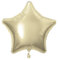 Unique Party- Globo foil helio estrella, Color oro, 50 cm (53321) , color/modelo surtido