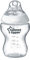 Tommee Tippee Closer to Nature Baby Bottle, Slow Flow Breast-Like Teat with Anti-Colic Valve, 260ml, Pack of 1, Clear