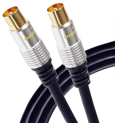 Maplin TV Aerial Cable 5M Coaxial Cable RF Male to RF Male