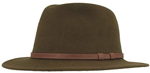 Breiter Outdoor Filzhut, Trekkinghut Wasserabweisend, Faltbar, Ledergarnitur, Damen und Herren