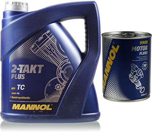 4L MANNOL 2 tiempos Plus API TC Aceite Scooter MN7204-4 Enjuague del motor Flush