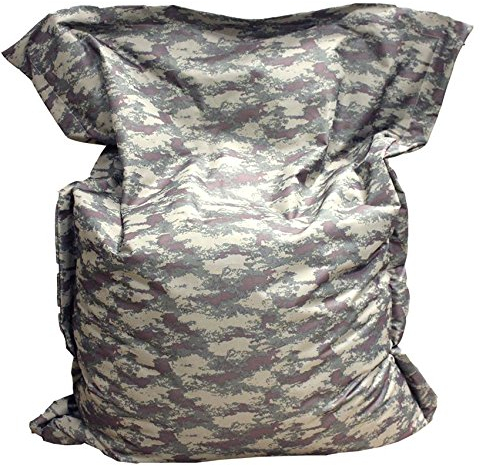 BuBiBag Sitzsack Sitzkissen Bean Bag Rechteck Größe 160 x 145 cm Indoor und Outdoor (Camouflage)