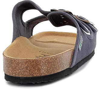 Natural World Eco - 7001E - Dyed Fabric Vegan Sandals for Men and Women - Dark Blue Color