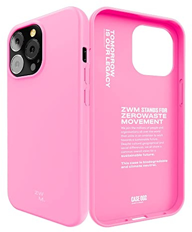 Mobilskal iPhone 13 Pro, Miljövänligt Mobilfodral Eco skal, Tunt och Skyddande, 100% Växtbaserade material, Komposterbart och Biologiskt nedbrytbart -ZWM™ DIRTY PINK DESIGN