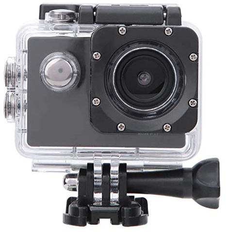 HD-Sportkamera, Outdoor-WLAN HD 1080P-Action-Kamera mit Wasserdichtem Gehäusehalterungen Zubehör-Kit mit 140°-Weitwinkelobjektiv für Outdoor-Reiten, Tauchen, Surfen, Klettern