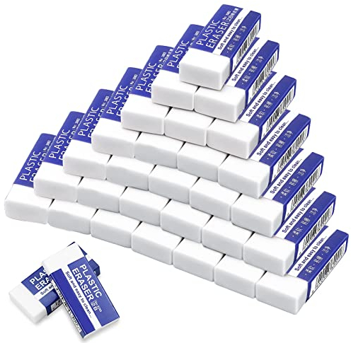 Radiergummi Weich Weiß, Weicher Radierer 2B, 30 Stück Radiergummi Set für Schule, Skizzen, Gemälden, Künsten