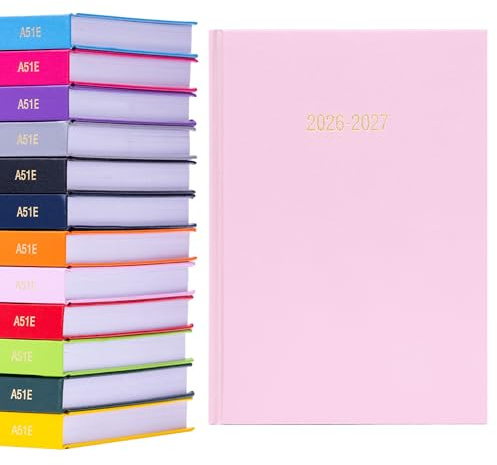 Schülerkalender 2024 2025 A5 Seite ein Tag Schulplaner Schüler Lehrer Jahr, Rosa