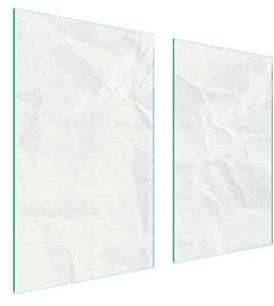 DarHaus Herdabdeckplatten tweiteilig 75x52 cm Ceranfeld Abdeckung Glas Spritzschutz Abdeckplatte Glasplatte Herd Ceranfeldabdeckung Deko, Sand Beige