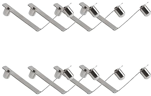 INCREWAY Molla compressa diametro 25-30mm tubo 8Pcs V a forma di doppio pulsante piatto Paddle palo tenda molla a scatto clip di bloccaggio perno del tubo