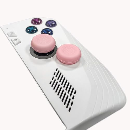 1 Paar Daumengriffkappen für ROG Ally Silikon Daumensticks Griffe Abdeckung Ersatz Analog Joystick Daumen Stick Grip Kappe Spiel Zubehör (Rosa)