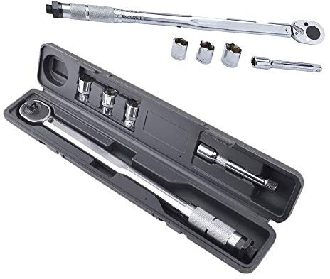 JMorCO Chiave dinamometrica 28-210 NM Set di Chiavi dinamometriche 1/2 3/8 Set di Chiavi dinamometriche a cricchetto con Set di Chiavi a cricchetto da 17, 19 e 21 mm per Auto, Bicicletta