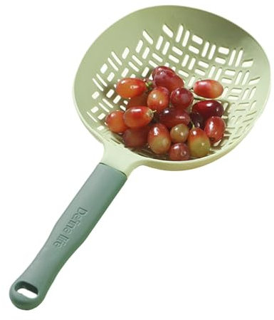 Cuillère à écumoire en Silicone - Passoire à pâtes passoire à cuillère - Passoire de Cuisson Multifonction en Silicone Portable pour la Cuisson des boulettes de Spaghetti à Frire aodom