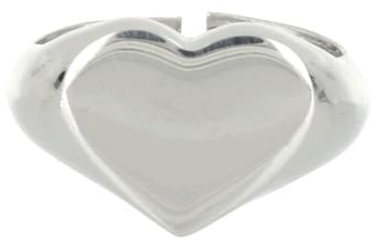 Giuzi Anello Chevalier Personalizzato Argento 925 a forma di Cuore, Anello Ragazza Regolabile Made in Italy con Incisione, Anello Donna + Confezione Regalo, Idea Regalo Donna