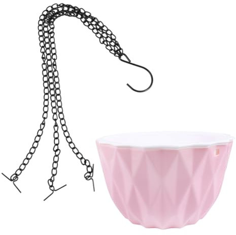 FONDOTIN Hängender Blumentopf Kunststoff Für Zuhause Mit Automatischer Wasseraufnahme Atmungsaktivem Design Und Wasserspeicher Blumenampel Für Innenbereich Pflegeleichte Pflanzenhalterung