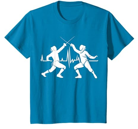 Escrimeur Jeu d'escrime Fencer sportive cardiogramme Escrime T-Shirt