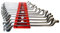 TANIASHOP Set Serie 12 Pezzi Chiavi a Stella Poligonali Doppio Anello da 6 a 32mm Curvate Chiave Combinata a Stella Chiave inglese