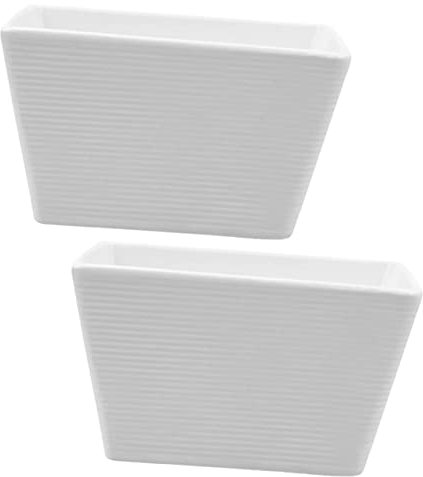 Alipis Recipientes de Cerámica y Diseño Moderno de Color Claro Set de 2 para Almacenamiento y Organización Superficie Lisa de Bolsitas de Té para Cocina