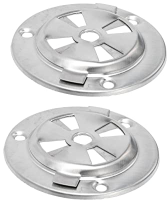 Homoyoyo Ofenlüftungsöffnung aus Edelstahl 2 Stück Silber Rund mit Kühlventilator Zubehör Geeignet für Trockenofen und Backofen Kreative Optik für Testbox und Haushalt