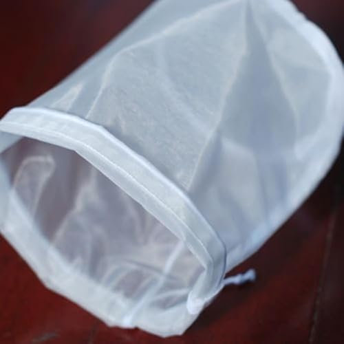 Feinmaschige Filterbeutel, 20 x 30 cm, Nylon, perfekt für Nussmilch, Suppe, Gelee und mehr (160 Mikron)