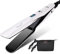 CkeyiN Hair Straighteners Wide Plates, Tourmaline Ceramics Professional 1.8 inch Flat Iron with LCD Display 12 Speed Temperature Control, Dual Voltage PTC Fast Heating Straighter
