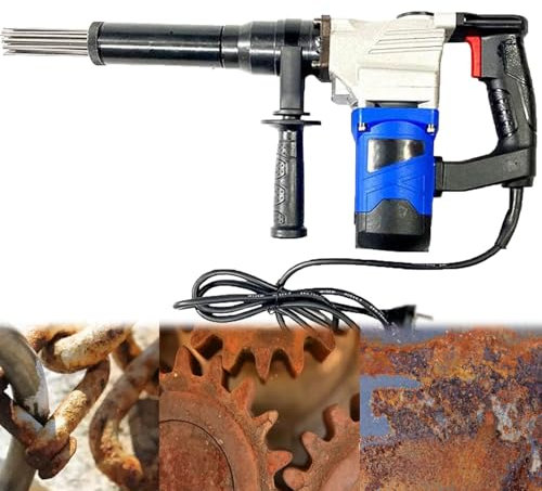 ylpddmm 1100 W Scaler Elettrico ad Aghi, Scrostatore Ad Aghi Pneumatici, Potenza di Grado Industriale Scaler Elettrico ad Aghi Pistola antiruggine Portatile Scalpelli elettrici a Getto