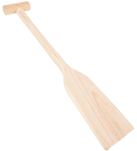 Holibanna Sturdy Wooden Paddle for Canoes and Kayaks Ergonomic Design Lightweight and Water Sports Enthusiasts and Beginners Wooden Oar for Boating and Rafting