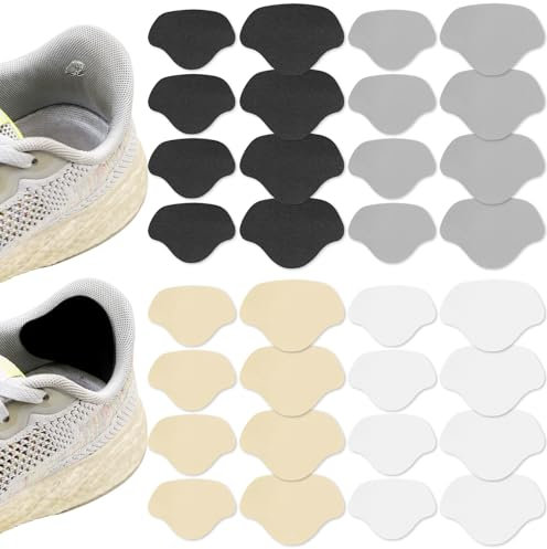 16 Paires Réparation de Talon de Chaussure Patch, Patch de Prévention Trous de Chaussures, Patch Réparation Chaussure Autocollants à Talons Patchs Talon Coussinets, Grand et Petit