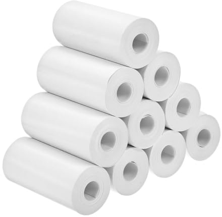 Veemoon 15 Rouleaux De Papier Thermique Autocollant Recharge De Papier À Impression Instantanée pour Appareil Photo pour Enfants Étiquette Vierge De Remplacement pour Fournitures De