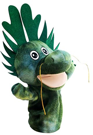 Sosoport Handpuppe Drachen-Form Aus Plüsch Für Junge Mädchen Interaktives Spielzeug Für Eltern-Junge Mädchen-Beziehung Langlebiges Kinderspielzeug Für Früherziehung Und Partys