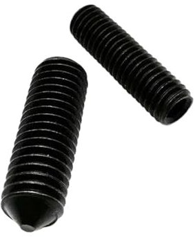 Vis sans tête à six pans creux en acier noir de qualité 12.9, 50 pièces, M3, M4, M5, M6, M8, DIN914(4mm,50pcs M3)