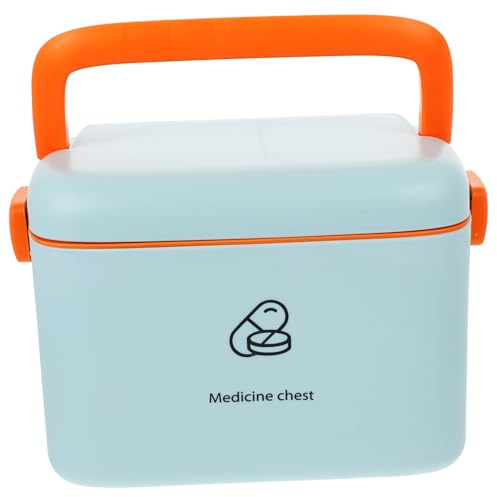 Hemobllo Estuche De Primeros Auxilios Estuche De Medicina Pequeño Conjunto Hogar Almacenamiento Multifunción Gran Capacidad Asa para Viajes y Deporte Kit Emergencia Familiar