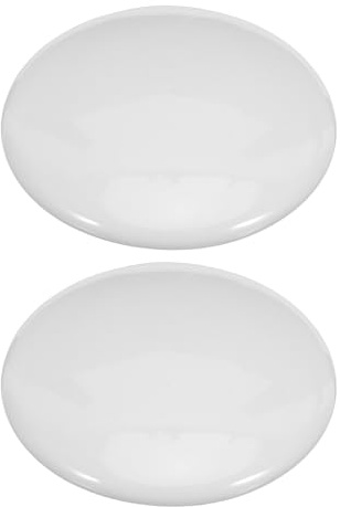 Warmhm 2pcs Wash Basin Drain Stoppers with White Ceramic Caps and Sealing Rings, Sink Plug for Kitchen and Bathroom Sinks, Compatible with Most Basins