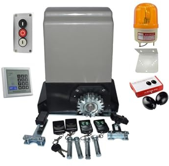Schiebetor-Set 230 V 800 kg/1200 kg elektrischer automatischer Motorantrieb for Öffnen der Schiebetür (Sensor-Tastaturbeleuchtung optional)(KIT9)