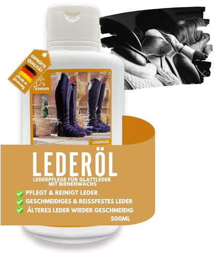 Aceite para el cuero I Grasa para el cuero incoloro I Grasa para el cuero liso l Bálsamo para el cuero I Limpiador I Cuidado del calzado Cera de abejas cuero Sofá Coche Coche Silla de montar 500ml