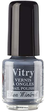 Vitry Mini Nagellack, Mineralblau, 4 ml