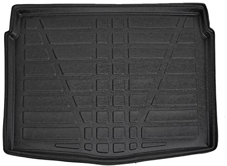 J&J AUTOMOTIVE | Tapis De Coffre sur Mesure pour 500X Depuis 2015 Noir Antidérapant Bord Haut Toutes Saisons Adapté Animaux de Compagnie