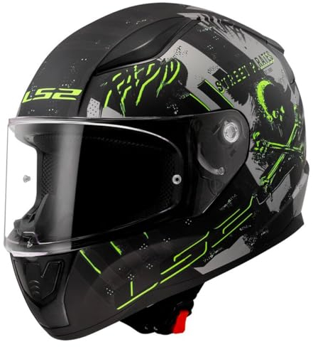 LS2, Casco de Motocicleta Integral Rapid II Piratas Matt Titanium, M