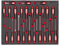 Milwaukee 23-Piece Screwdriver with Foam Insert for Workshop Trolley, Hex Shank, Magnetic Tip, Anti-roll Design