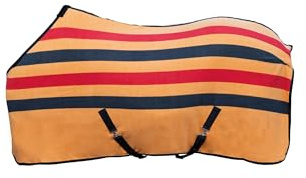 HKM Professional Premium Abschwitzdecke Schwarz/Rot/Gold 145
