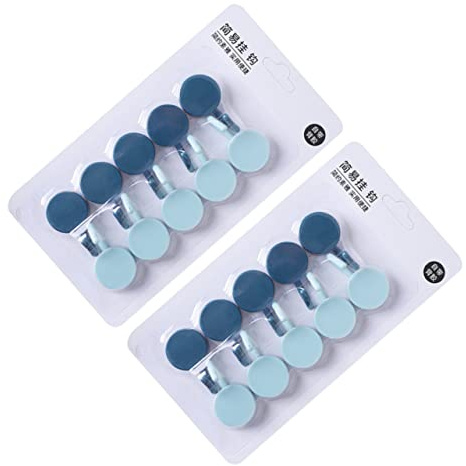 Alipis 10piezas Ganchos Autoadhesivos Sin Perforaciones Colgadores Decorativos Para Cocina y Armarios Color Oscuro Herramientas De Cocina