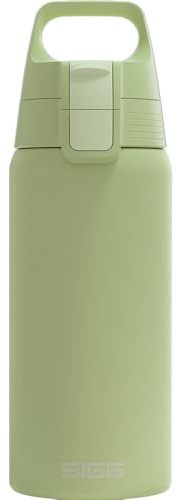 SIGG - Gourde Isotherme 500 ml - Shield Therm One Eco Green - Rando, Fitness, Yoga - Convient Aux Boissons Gazeuses - Étanche - Passe Au Lave Vaisselle - Sans BPA - Acier Inoxydable 90% Recyclé - Vert