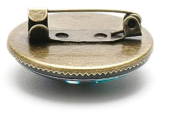 Modische Brosche Mit Serbischer Nationalflagge, Kreativer Runder Charme, Anstecknadel, Kostüm, Hemdkragen, Schmuck, Accessoires, Geschenke Für Damen Und Herren, Gelb, Lang: 2,5 Cm
