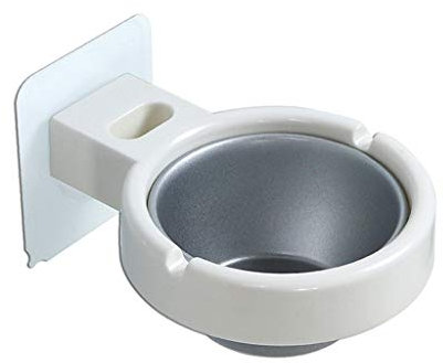 Aschenbecher Punch-free Wand-Aschenbecher for Badezimmer, kreative Toilette, Aschenständer aus Edelstahl, weiß Zigarren Aschenbecher