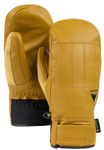 Burton - Ski-/Snow-Fäustlinge für Herren, Gore-Tex, Leder, Rawhide, Herren, Größe S, Weiß