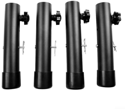 Tischbeinverlängerungen, höhenverstellbar, für Klapptische, Schreibtische, Möbel, 9,1 cm - 33 cm, pulverbeschichteter Stahl, 20 cm, 4 Stück