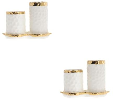Cabilock 2 Ensembles Porte-baguettes boite rangement boite de rangement range couteau Distributeur organisateur d'argenterie couverts de table porte-ustensile ustensile de cuisine céramique
