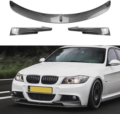 APARC Auto Frontlippe Frontspoiler für BMW 3 Series E90 E91 LCI 2009-2012, Frontstoßstange Splitter Spoiler Diffusor Protector Car Zubehör,A/Carbon Fiber