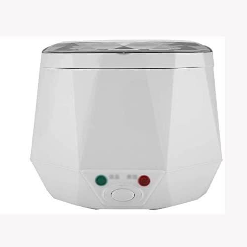 Arrocera y calentador, Mini olla arrocera, vaporizador eléctrico de alimentos, vaporizador portátil de viaje, olla pequeña todo en 1, olla antiadherente resistente al agua de acero inoxidable Arrocera