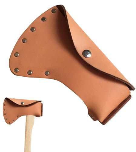 Leder Axtholster - Axt Hammerhalter, Lederschutzabdeckung | Starke Gewichtskapazität Hammerschluckträger, Einstellbarer Premium -Gürtelhalter für Äxte, Camping, Holzbearbeitung, Outdoor -Abenteuer
