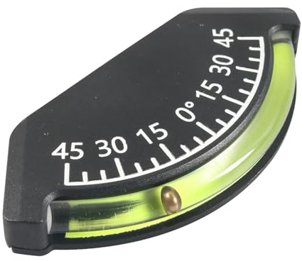 Offroad-Winkelmesser – Analog-Winkelfinder, Achsenlevel | 45° High Precision Offroad Slop Reading Instrument, Compact Dashboard Roll Detection Tool, Finders for Offroad Tracking